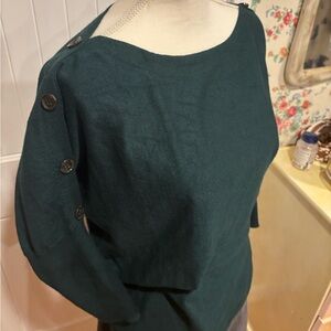Cable & Gauge Sweater Dark Teal size M